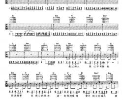 一千个伤心的理由吉他谱-张学友-六线谱图片谱