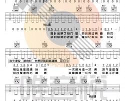 醉赤壁 林俊杰 弹唱谱简单版 吉他谱 林俊杰 吉他图片谱 高清