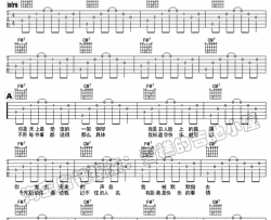 怪情歌吉他谱_陈粒_图片六线谱