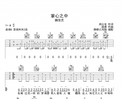 魏佳艺《掌心之中》吉他谱_G调吉他弹唱谱