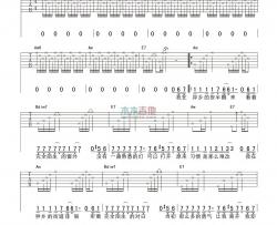 想念吉他谱_陈楚生_C调原版六线谱_《想念》吉他弹唱谱
