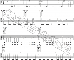 年轮说吉他谱_杨丞琳_C调指法原版编配_吉他弹唱六线谱
