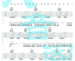 凉凉吉他谱-张碧晨/杨宗纬-吉他弹唱视频演示