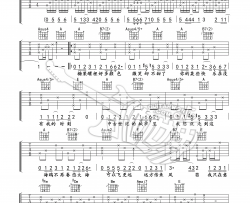 《明明就》原版吉他谱by午夜编配|吉他谱|图片谱|高清|周杰伦
