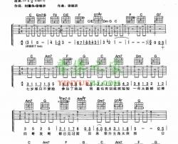 十七岁吉他谱 C调六线谱-刘德华