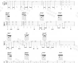 有一种悲伤吉他谱 A调精选版_7T吉他教室编配_A-Lin
