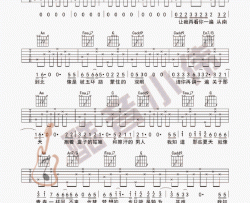 宋冬野《安和桥》包师语C调、G调吉他弹唱六线谱_安河桥女生版