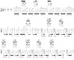 温岚《夏天的风》吉他谱 G调六线谱 弹唱演示视频