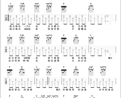 带我走吉他谱_杨丞琳_C调弹唱谱_吉他演示/教学视频