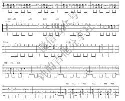 Butterfly指弹吉他谱_数码宝贝_吉他独奏六线谱_吉他指弹谱