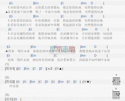 黄立行《冷水澡》吉他谱-Guitar Music Score