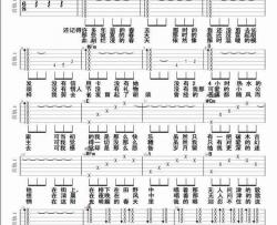 春天里| 基本原版|吉他谱|图片谱|高清|汪峰