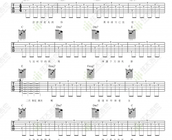 宿敌吉他谱_许嵩_C调简单版_天龙八部之宿敌