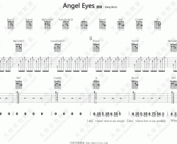 Angel Eyes_D调吉他谱_姜美珍