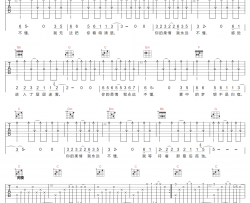 你的柔情我永远不懂吉他谱 陈琳 C调原版弹唱六线谱