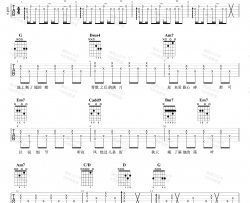 我落泪情绪零碎吉他谱_周杰伦_G调