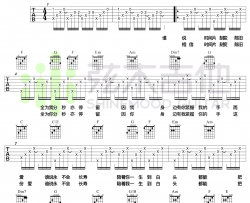 陪着你走吉他谱-卢冠廷/谭嘉仪《陪着你走》六线谱-弹唱演示