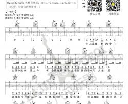 屌丝之歌吉他谱-C调弹唱谱-高清版图片谱-花粥