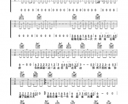 太想念吉他谱-彭筝/豆包-C调原版六线谱-图片谱