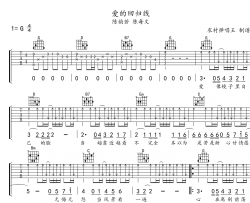 爱的回归线吉他谱_G调扫弦版_陈韵若/陈每文_《爱情公寓3》插曲