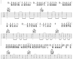 1022-比尔的歌吉他谱 适合初学者