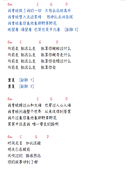 平凡之路尤克里里谱 小sa神 弹唱附谱2